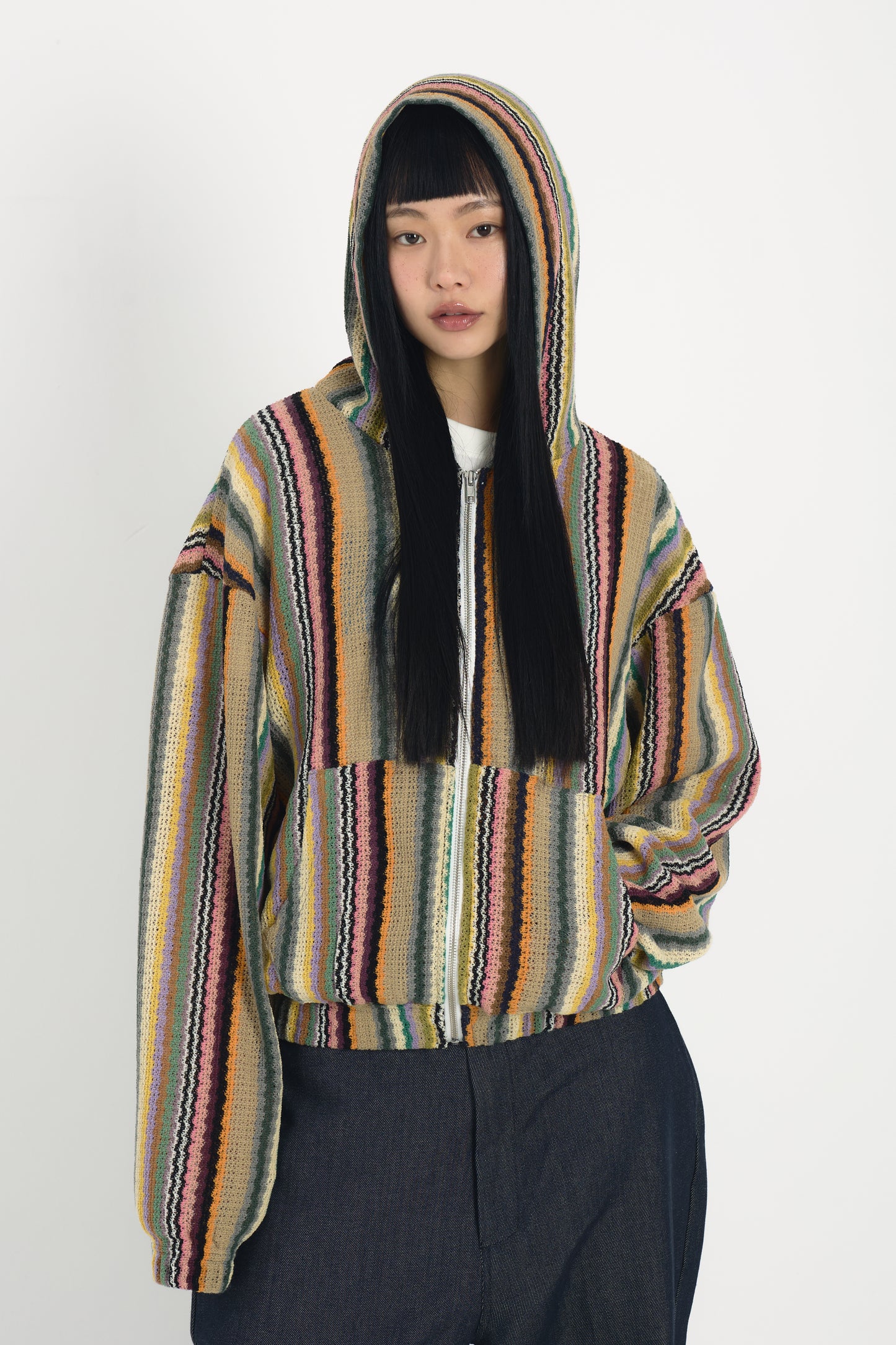 Mesh Hood Zip-Up