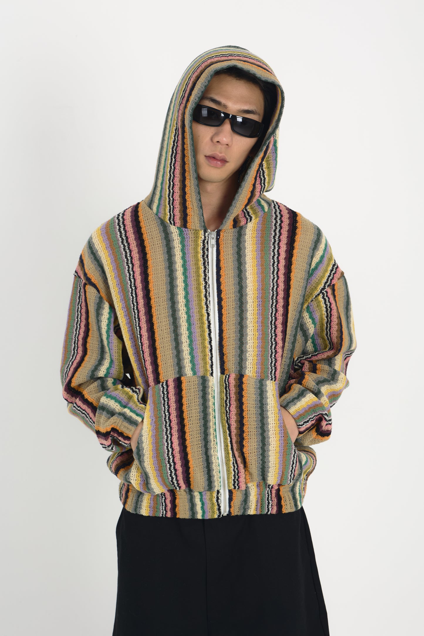 Mesh Hood Zip-Up