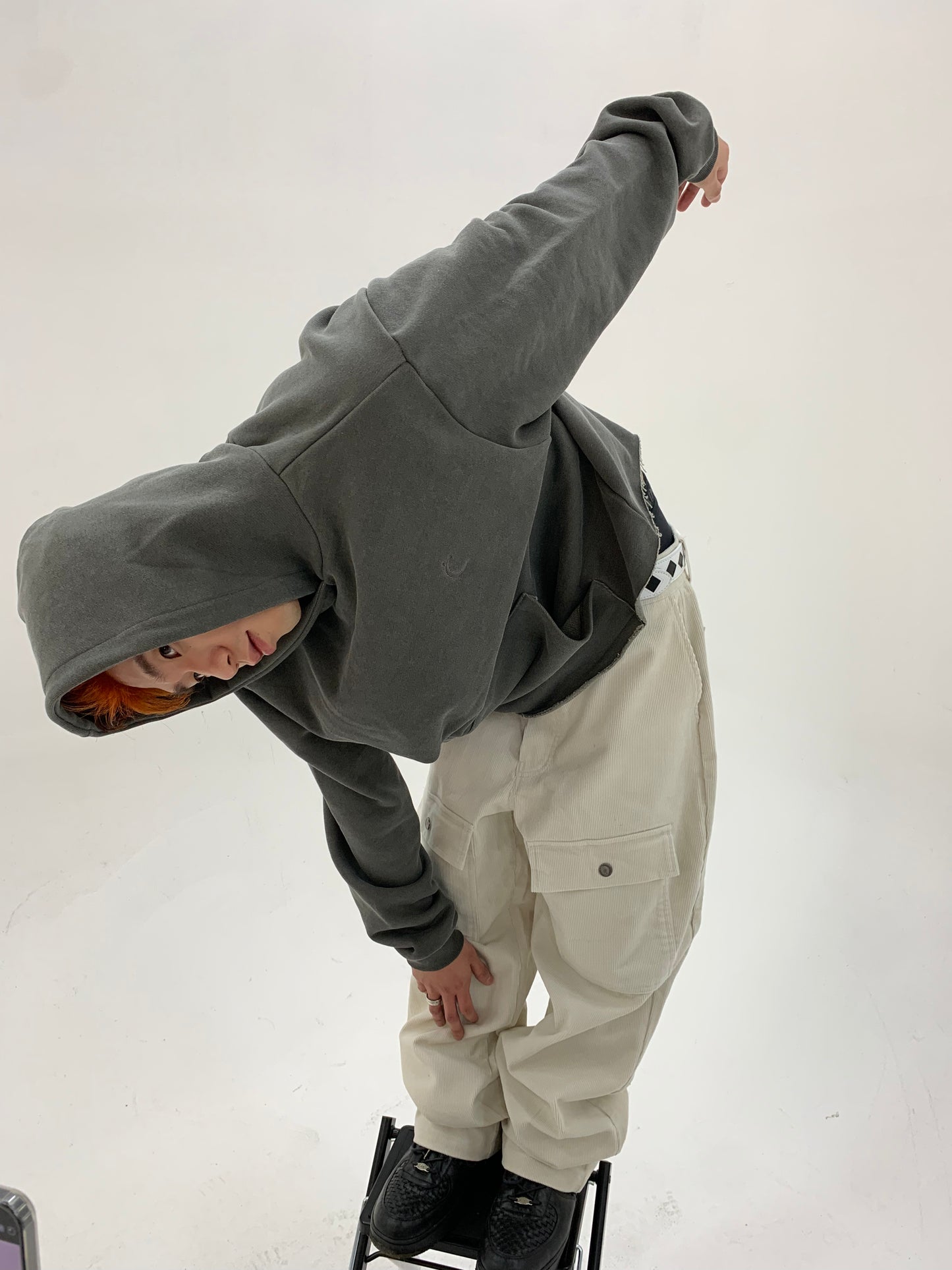 Rolled up Hoodie