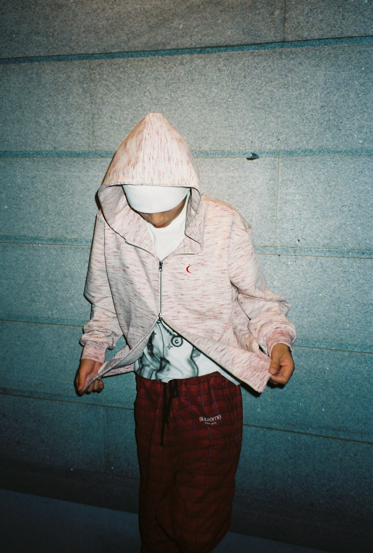 Ceemworks Moon Marble Zip-Up Hoodie