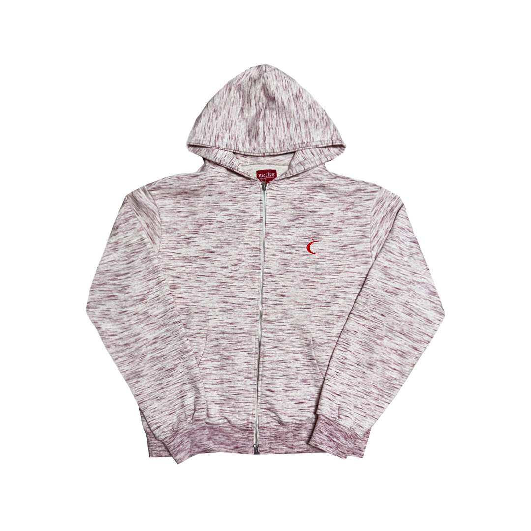 Ceemworks Moon Marble Zip-Up Hoodie