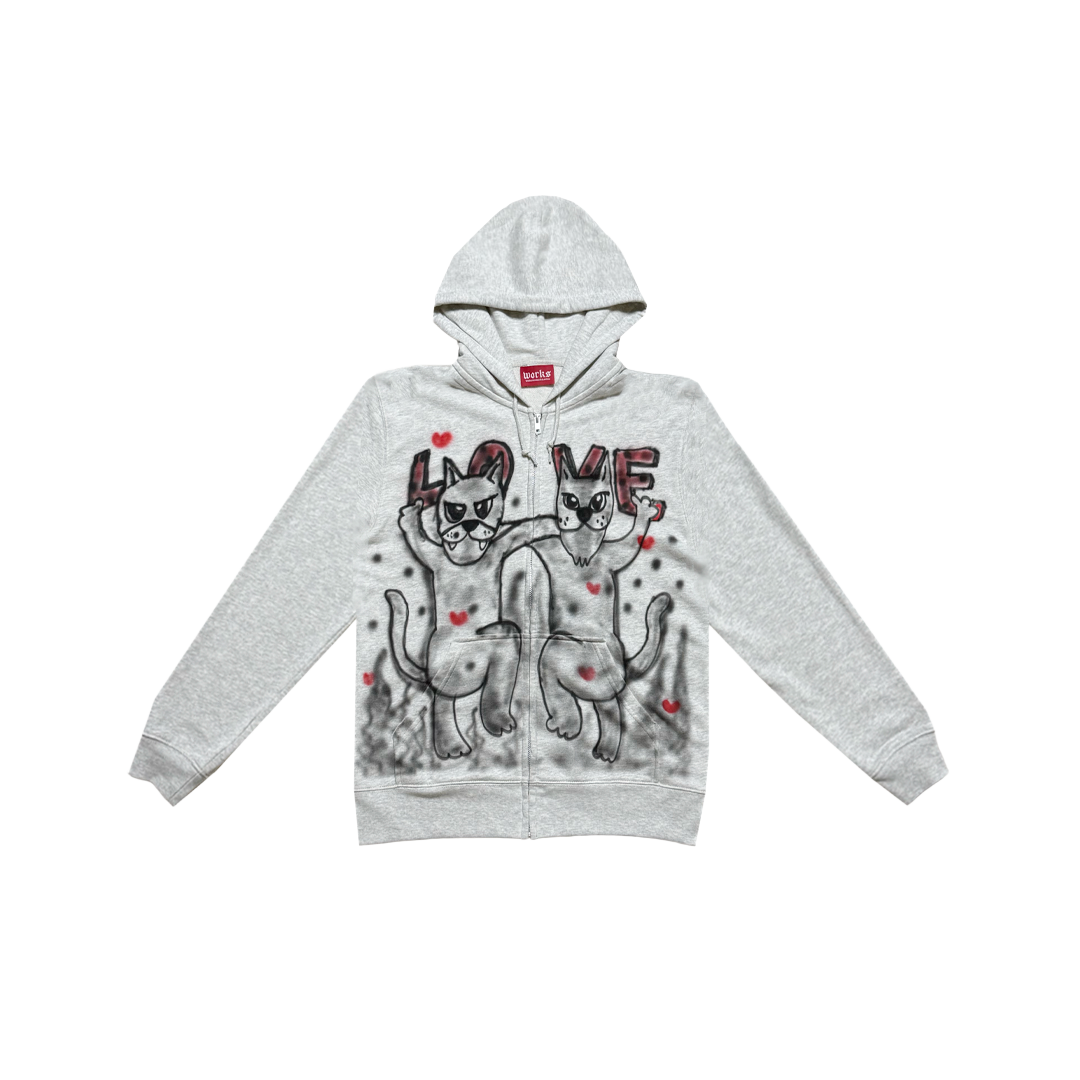 Ceemworks Cat Dance Zip-Up Hoodie